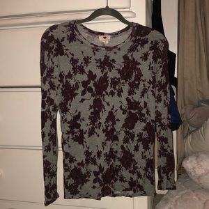 Size S Dark Floral Print long sleeve T